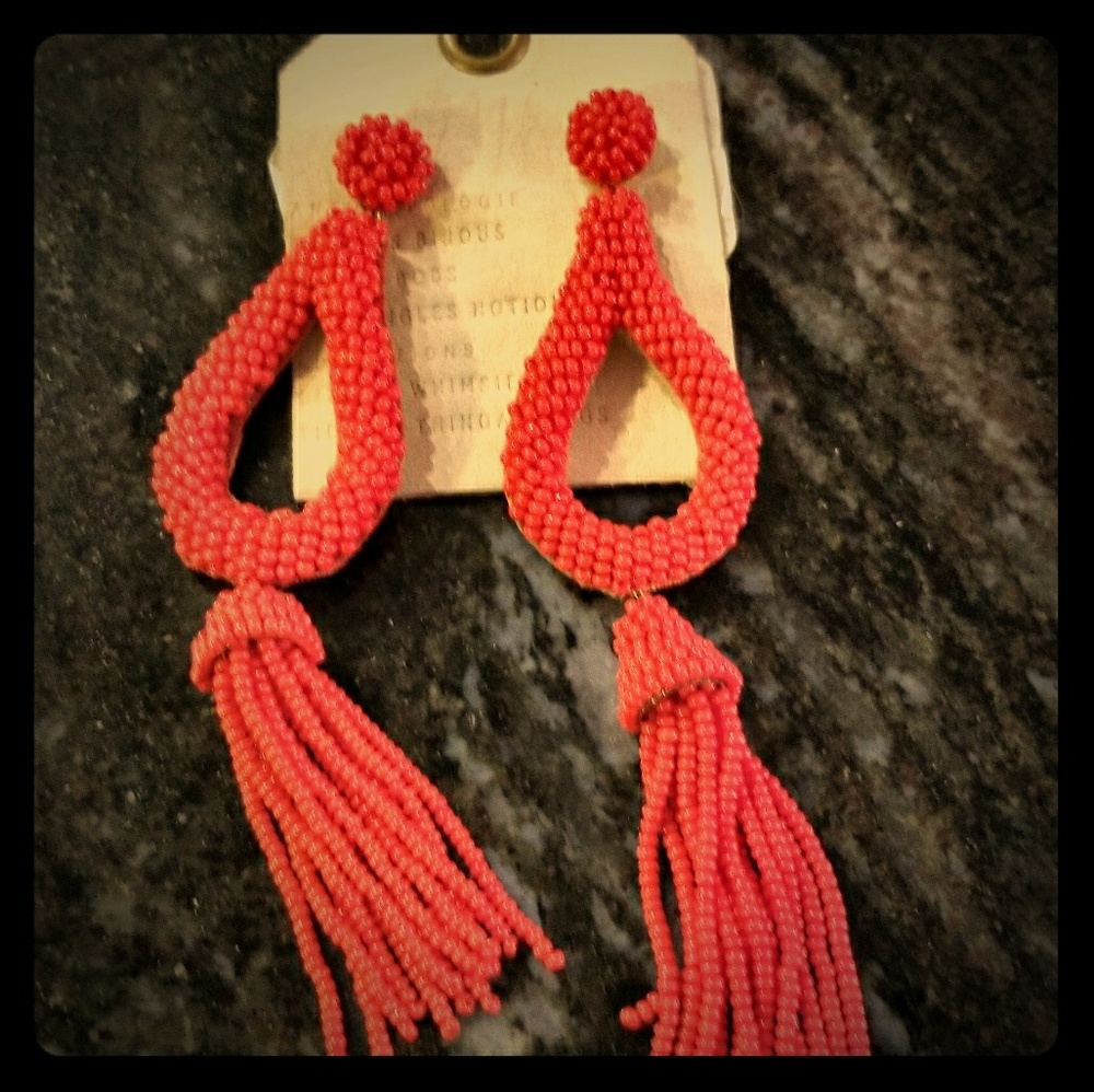 ORIGINAL ANTHROPOLOGIE Tassel Drop Earrings